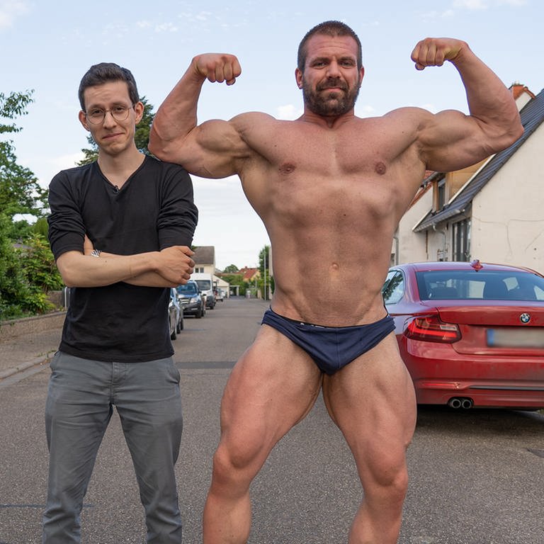 Andy, 29 Jahre alt, macht Bodybuilding