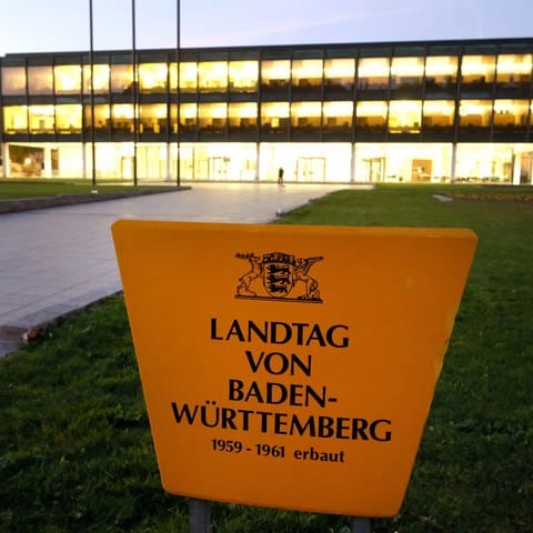 Das Gebäude des baden-württembergischen Landtags in Stuttgart.