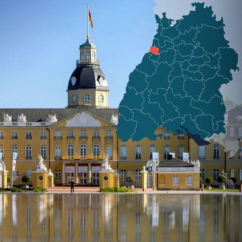 Symbolbild Wahlkreis 271 Karlsruhe-Stadt Bundestagswahl 2021 in Baden-Württemberg